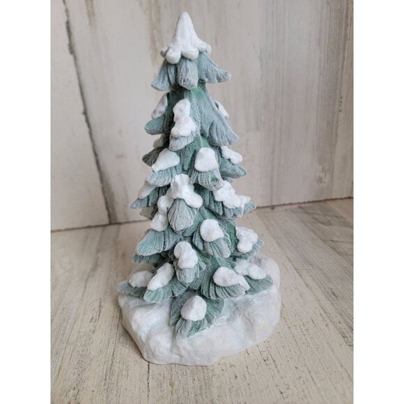 Velvet felt tree snow pine xmas tree home decor figure forest - Picture 4 of 7